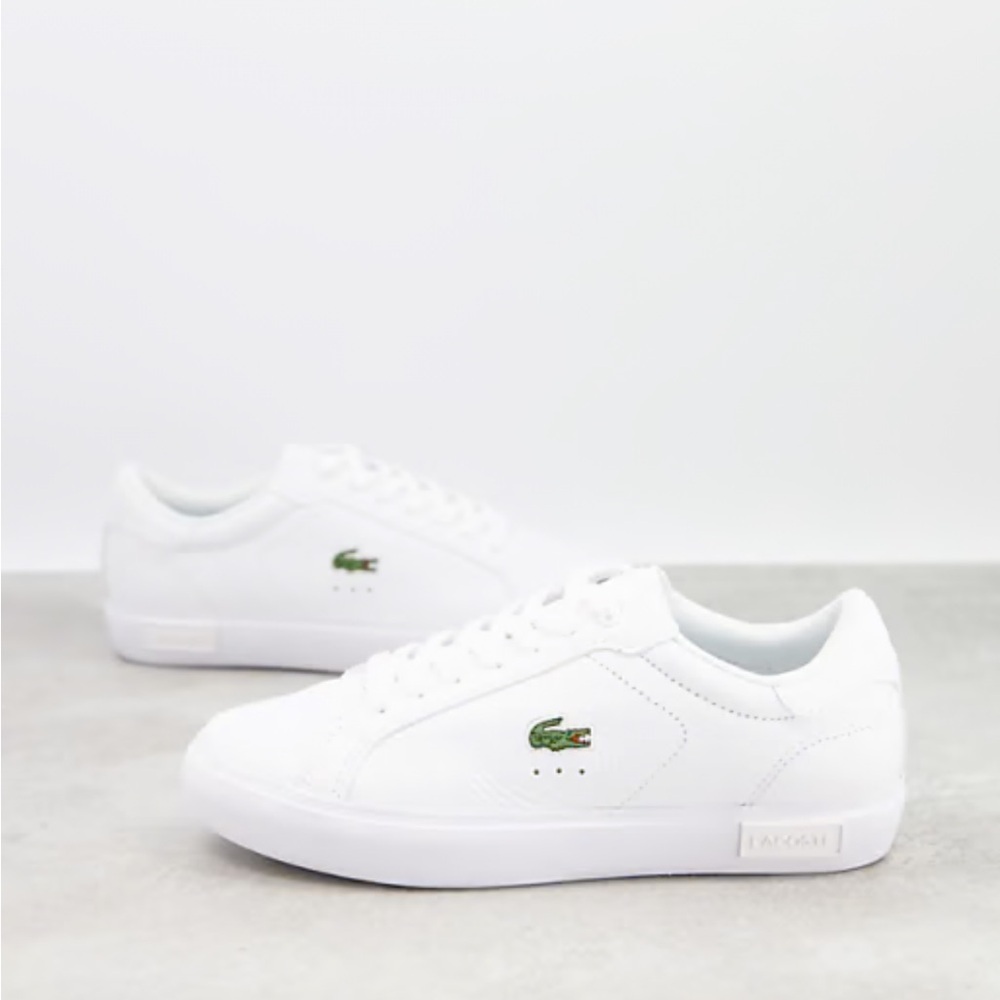 Lacoste Men’s Power Court White Low-Top Sneakers
